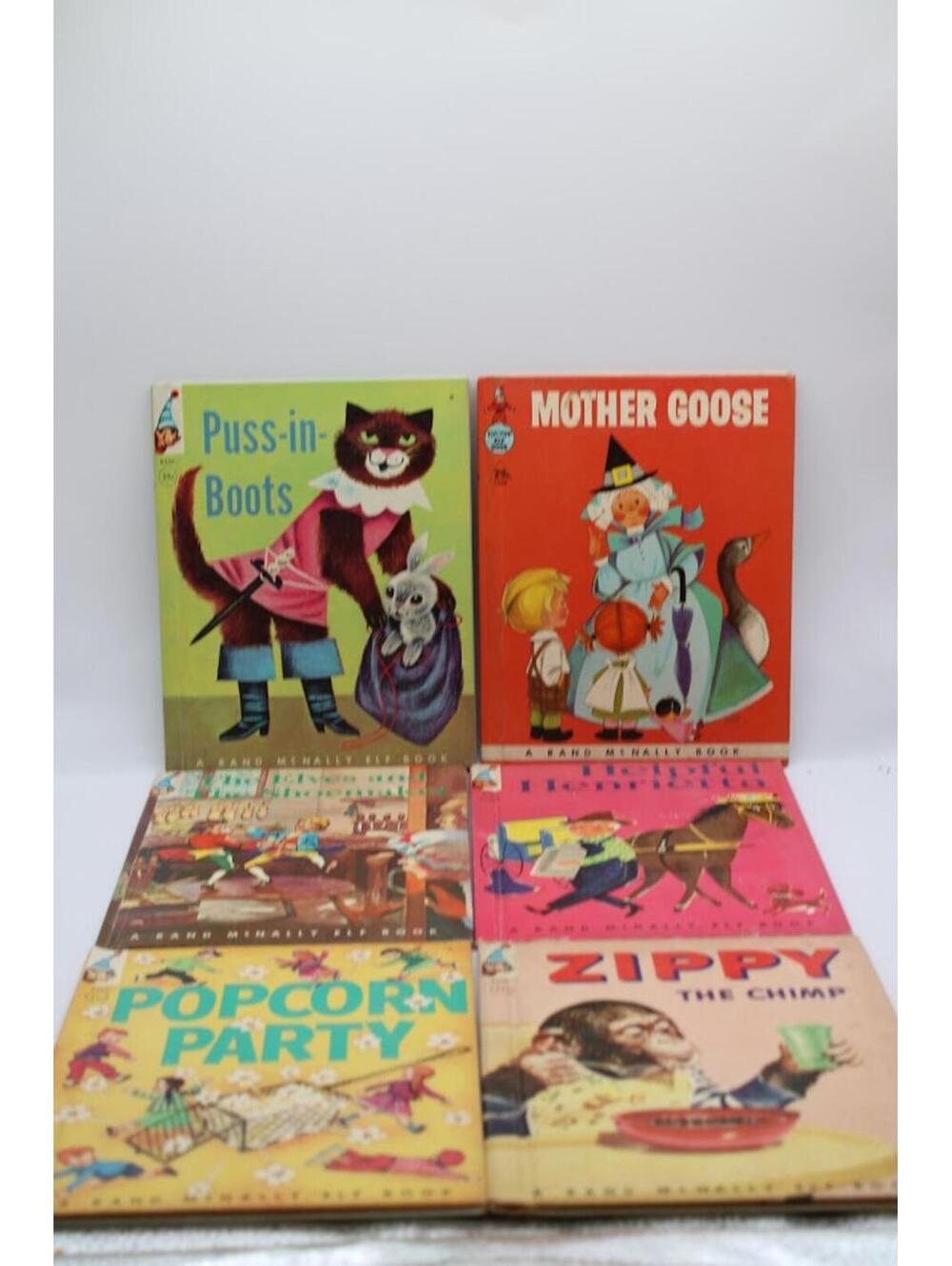 Vintage A Rand McNally Book Lot of 6 Children's Storybooks